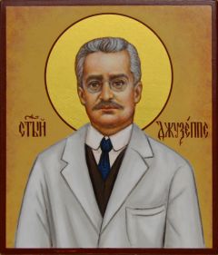 Рукописная икона святой Джузеппе