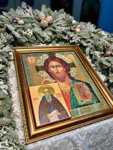 Рукописная икона Григорий Никомидийский