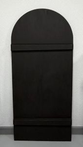 Рукописная икона Спиридон Тримифунтский с кракелюром (Размер 50х131 см)