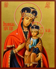 Рукописная икона Лубенская