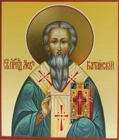 Рукописная икона Лев Катанский