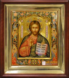 Рукописная икона Спас Вседержитель 101 (Размер 27х31 см)