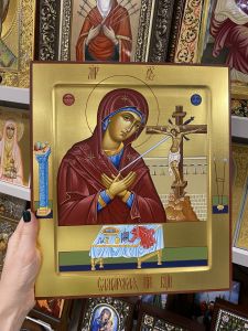 Рукописная икона Новокайдская Самарская