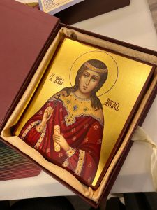 Рукописная икона Любовь Римская