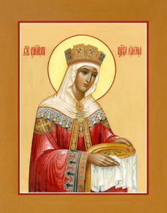 Рукописная икона Елена Царица