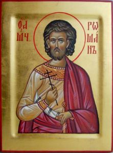 Рукописная икона Роман Римский