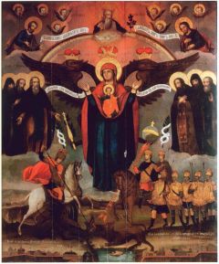 Рукописная Азовская икона Божией Матери