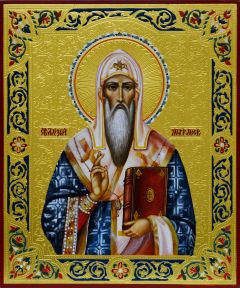 Рукописная икона Алексий Московский 2