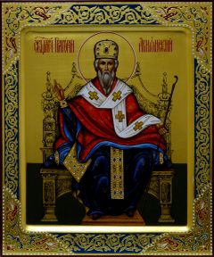 Рукописная икона Григорий Просветитель Армении 2