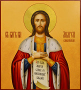 Рукописная икона Андрей Смоленский
