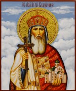 Рукописная икона Владимир Равноапостольный 10 (Размер 17*21 см)