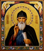 Рукописная икона Серафим Вырицкий 3