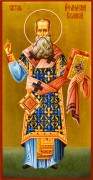 Рукописная икона Афанасий Великий