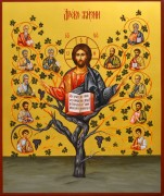 Рукописная икона Древо Жизни 2