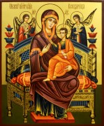 Рукописная икона Всецарица 10