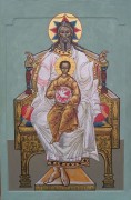Рукописная икона Отечество