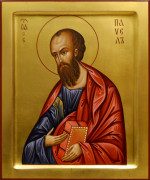 Рукописная икона Павел Апостол