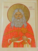 Рукописная икона Василий Победоносцев