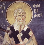 Рукописная икона Флавиан Константинопольский