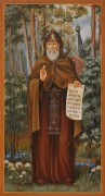 Рукописная икона Серафим Вырицкий