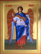 Рукописная икона Архангел Михаил 40