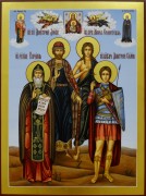 Семейная икона 45 (Дмитрий Донской, Дмитрий Солунский, Кирилл равноап., Мария Египет.)
