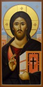 Рукописная икона Христос Пантократор Синайский №2