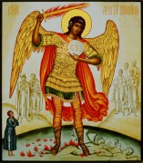Рукописная икона Архангел Михаил 12 (копия иконы Симона Ушакова 1676г)