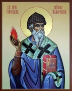Рукописная икона Спиридон Тримифунтский 10