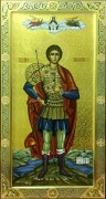 Мерная икона Георгий Победоносец с резьбой 4