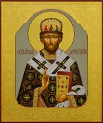 Рукописная икона Герман Казанский