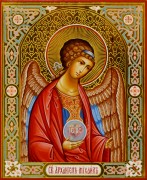Рукописная икона Архангел Михаил 18 